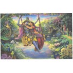 Radha Krishna on a Swing