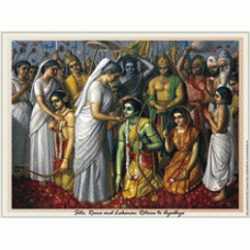 Rama, Sita and Laksmana Returns to Ayodhya